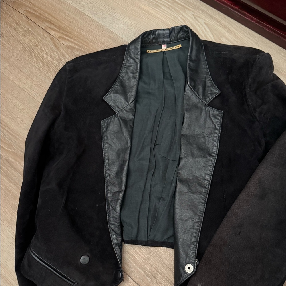 Black leather jacket frankie amaury